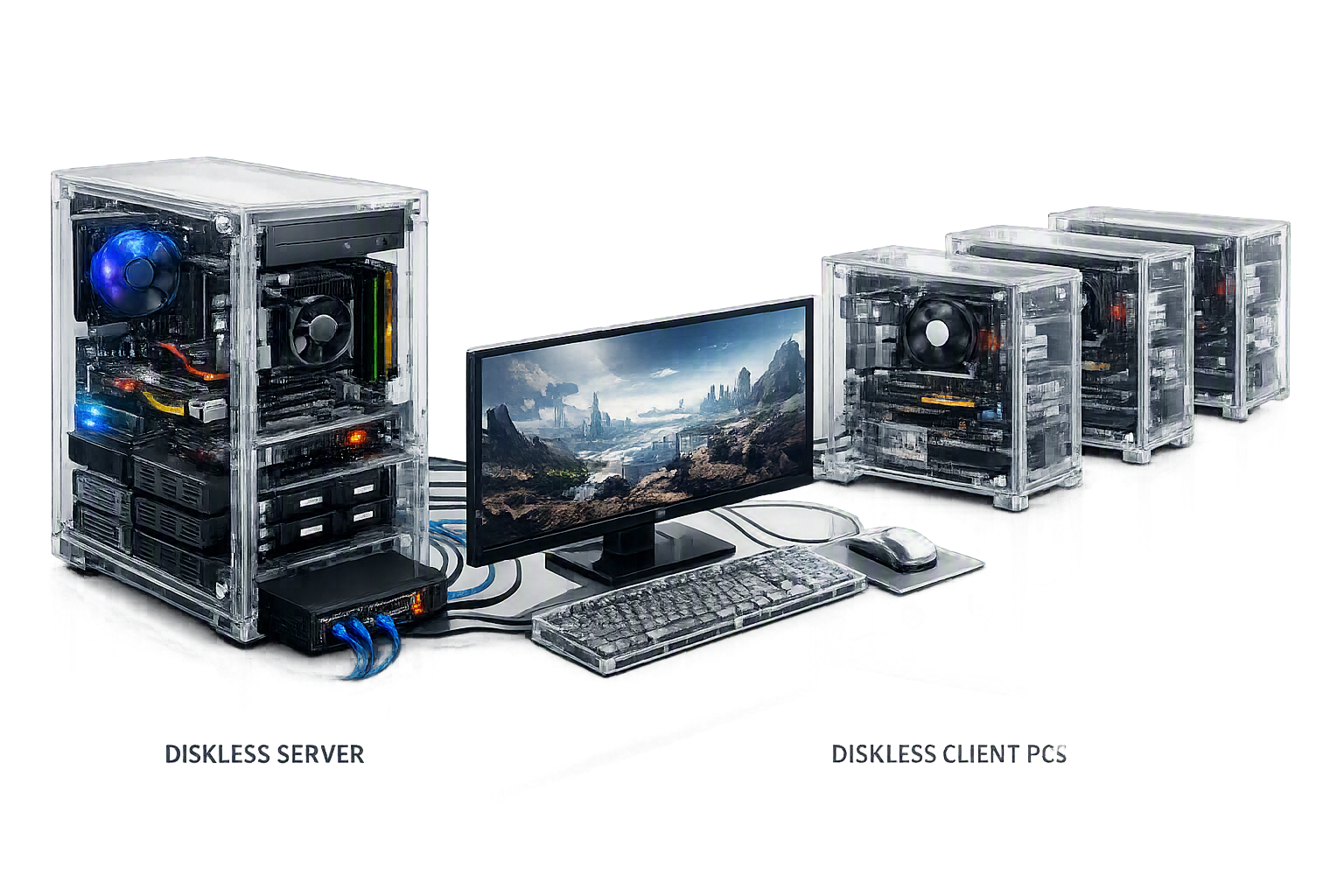 Server Diskless & OS Cakung E-Lite